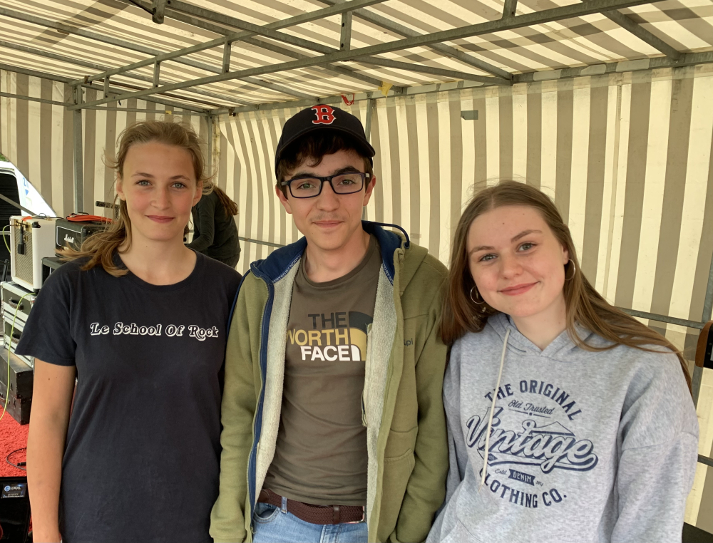 Le groupe Le School of Rock a joué à la Pierre-Heuzé aujourd’hui.