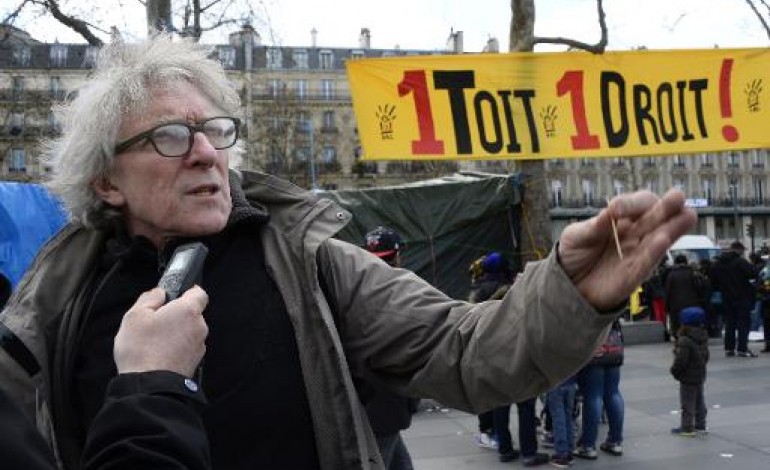 Paris (AFP). En plein Paris, un campement pour interpeller l'Etat sur les mal logés