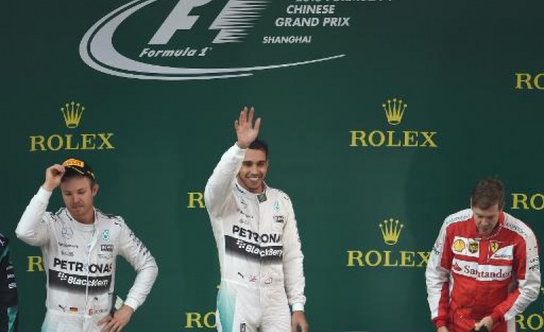 Shanghai (AFP). F1: Lewis Hamilton impérial au GP de Chine