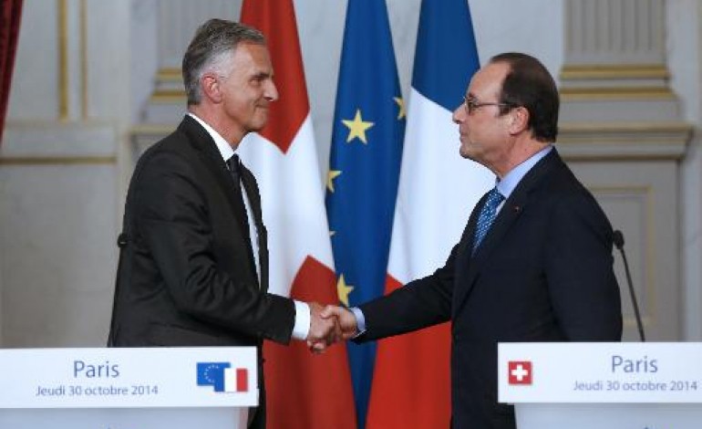 Berne (AFP). Hollande en Suisse mercredi et jeudi pour relancer la relation avec Berne
