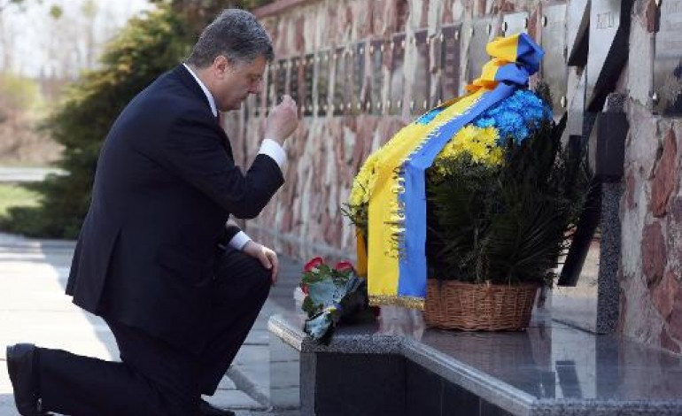 Slavoutitch (Ukraine) (AFP). L'Ukraine commémore la catastrophe nucléaire de Tchernobyl