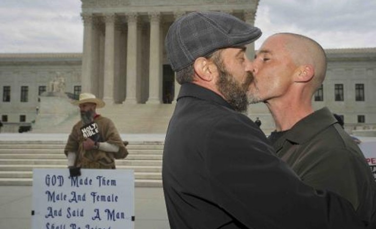 Washington (AFP). Etats-Unis: la Cour suprême juge de la légalité du mariage gay à l'échelle du pays
