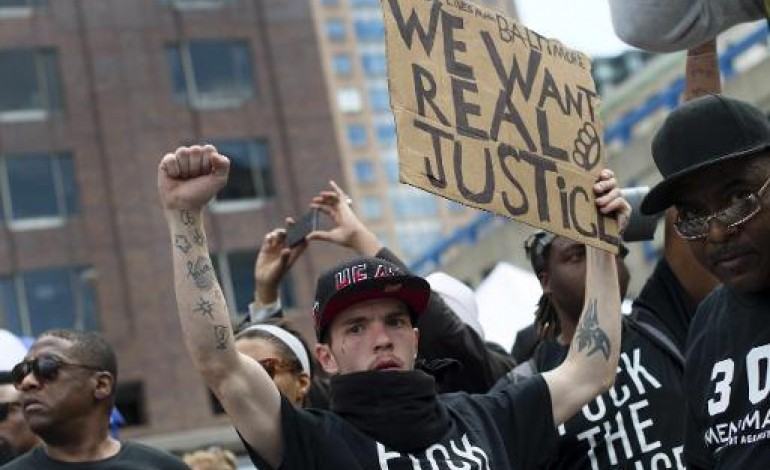 Baltimore (Etats-Unis) (AFP). Baltimore: les manifestants réclament justice pour Freddie Gray