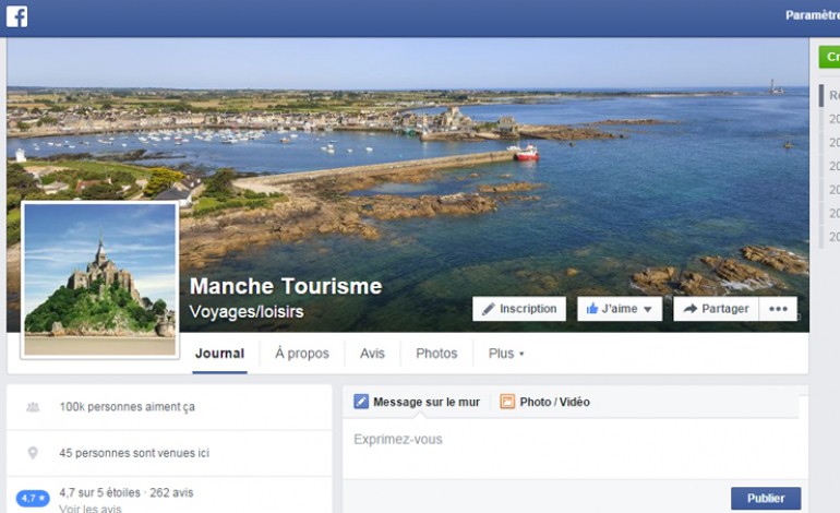100 000 fans de la Manche sur Facebook