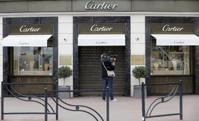 Cannes (AFP). Braquage d'une bijouterie Cartier de Cannes: 17,5 millions de butin