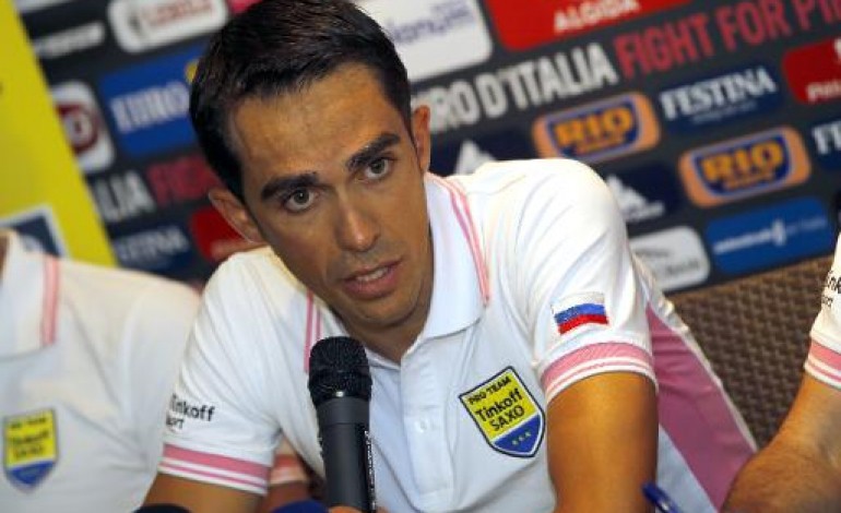 Sanremo (Italie) (AFP). Tour d'Italie: Contador s'attaque au rose