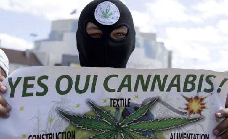 Paris (AFP). Paris: des manifestants réclament la dépénalisation du cannabis