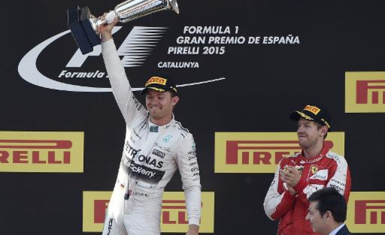 Montmeló (Espagne) (AFP). F1: Nico Rosberg remporte le GP d'Espagne 