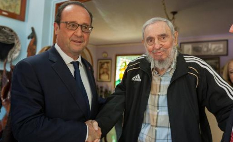 La Havane (AFP). Cuba: Hollande a rencontré Fidel Castro lors d'une visite historique 