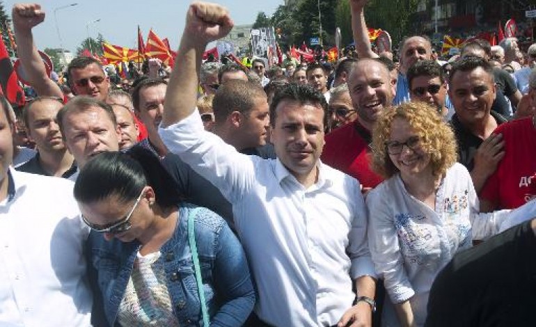 Skopje (AFP). Macédoine: des manifestants prêts à rester dans la rue jusqu'à la démission du 1er ministre