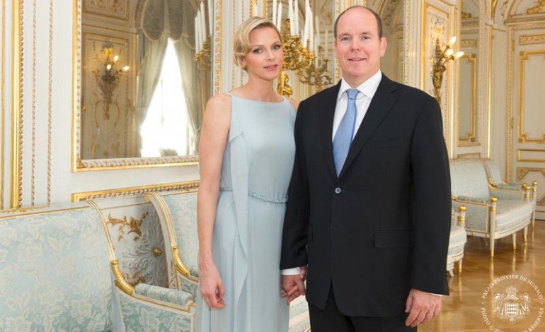 Le prince Albert de Monaco à Hambye le 15 juin