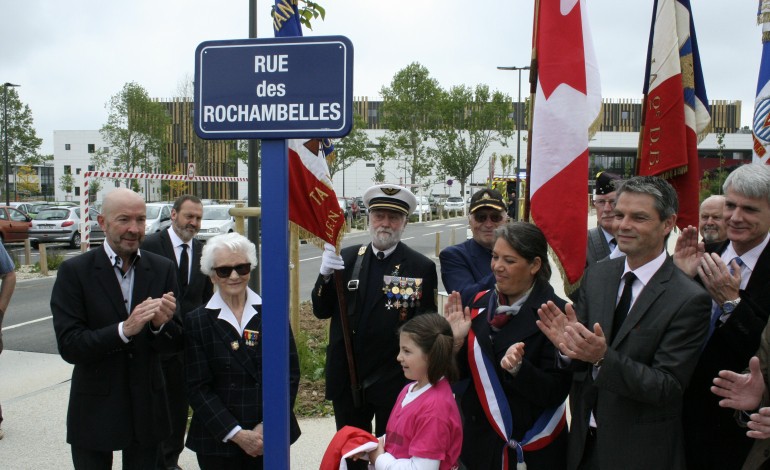 Inauguration de la rue des Rochambelles
