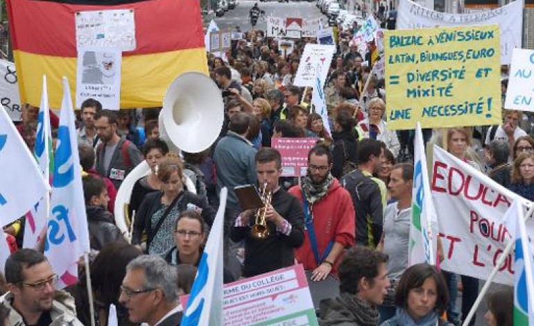 Paris (AFP). Réforme du collège: nouvel appel à la grève le 11 juin 