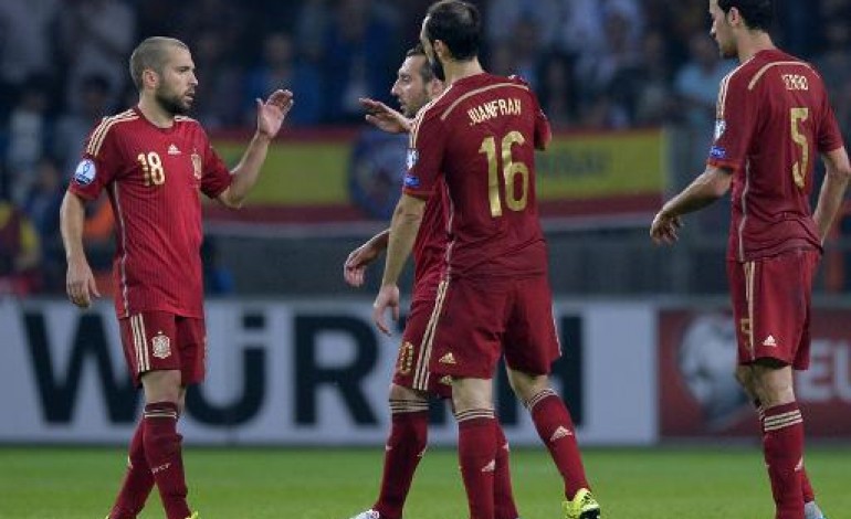 Borisov (Belarus) (AFP). Euro-2016: l'Espagne repart du Bélarus avec l'essentiel