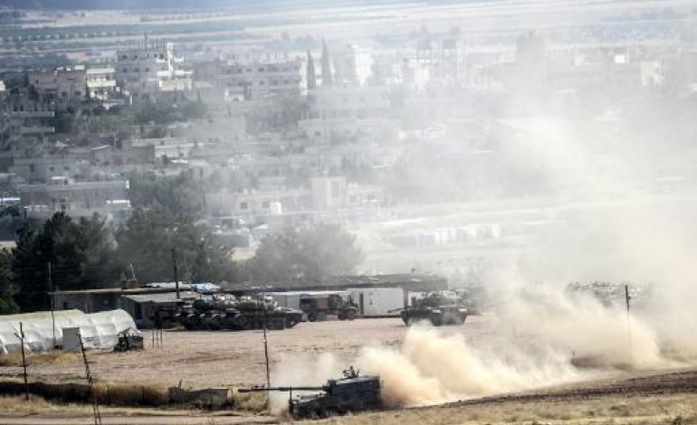 Kobané (Syrie) (AFP). Syrie: les forces kurdes chassent le groupe EI de Kobané