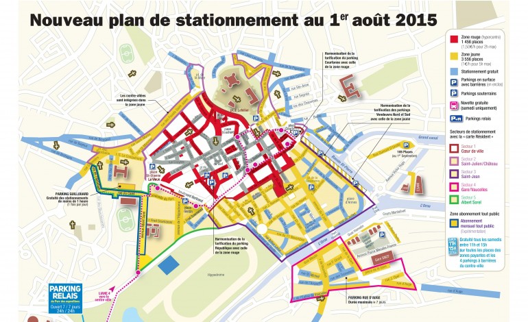Caen : le plan de stationnement modifié dans le centre-ville
