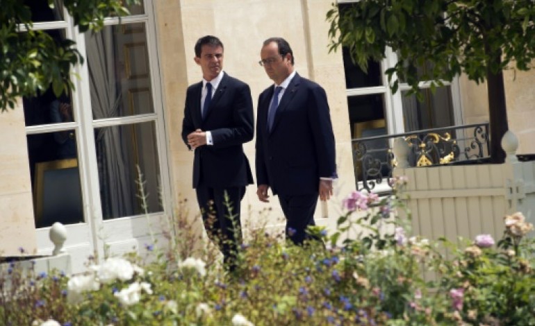 Paris (AFP). Popularité: Hollande progresse à 21% (+1), Valls recule à 26% (-2)