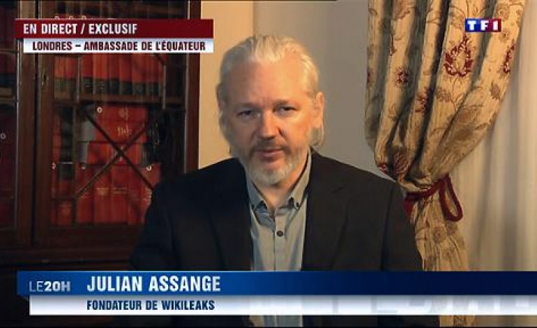 Paris (AFP). Wikileaks: Julian Assange demande l'asile à la France, refus de l'Elysée