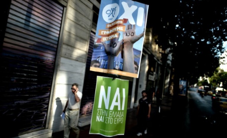 Athènes (AFP). Référendum grec: le oui remonte, dans un pays coupé en deux
