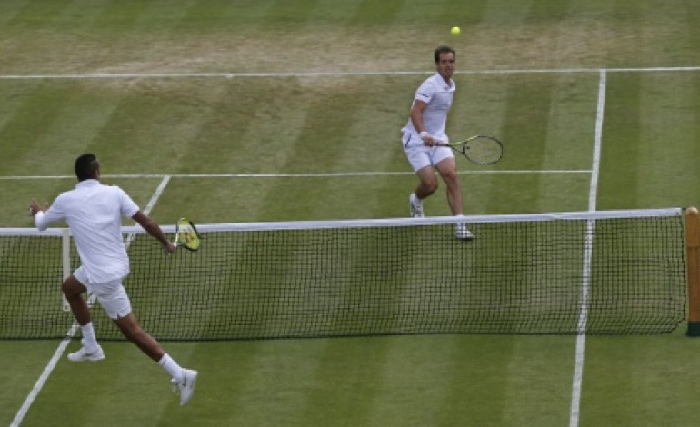 Londres (AFP). Wimbledon: Gasquet prend son quart et sa revanche sur Kyrgios 