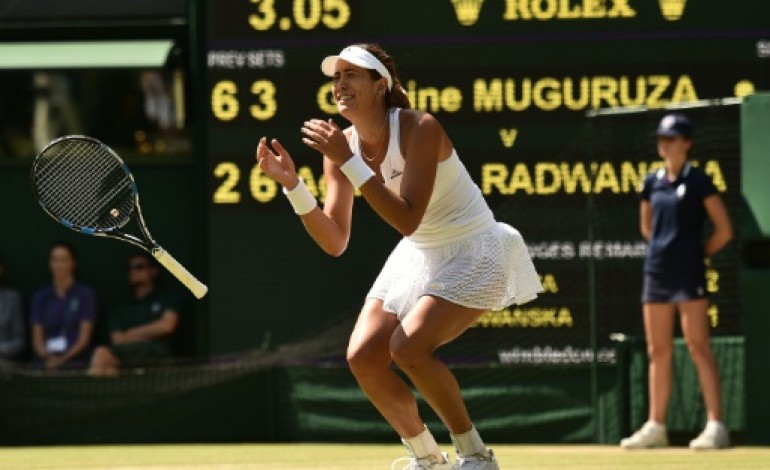 Londres (AFP). Wimbledon: Muguruza met fin à 19 ans d'attente en Espagne