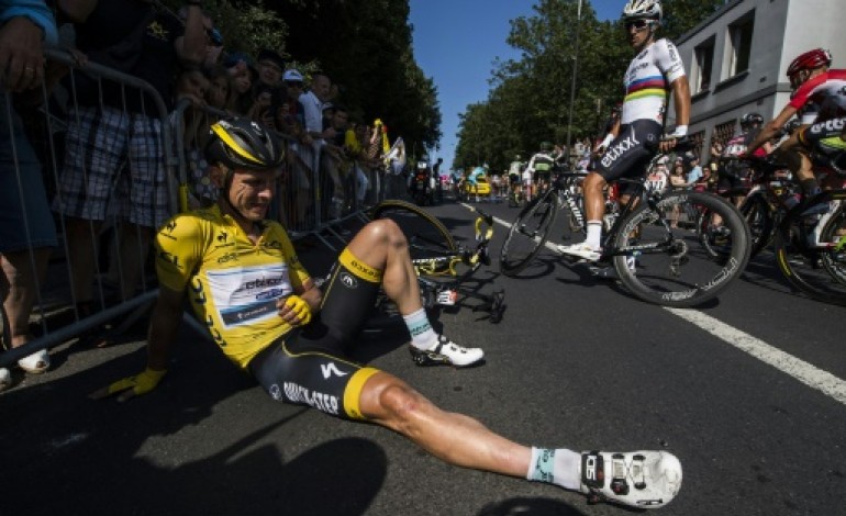 Fougères (France) (AFP). Tour de France: deux semaines de repos pour Tony Martin