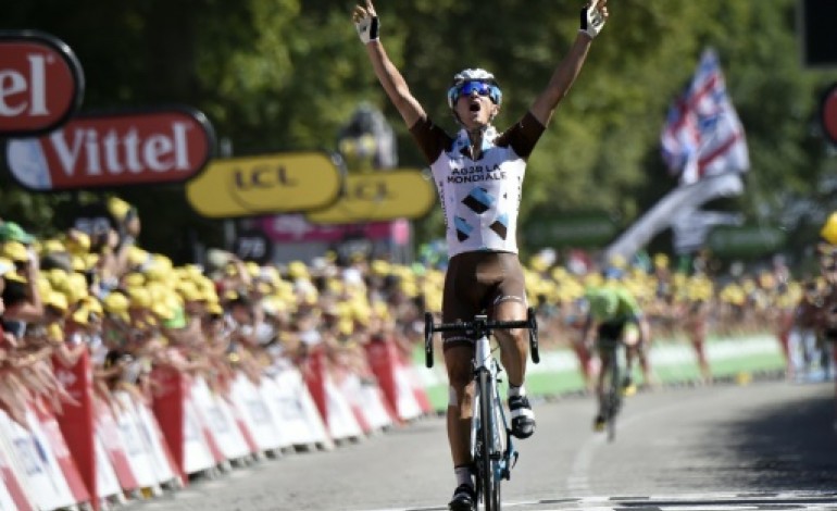 Mûr-de-Bretagne (France) (AFP). Tour de France: Vuillermoz signe la première victoire française
