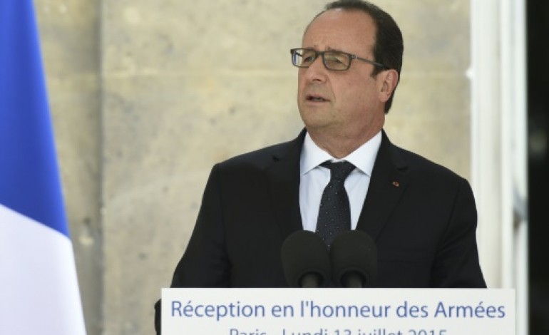 Paris (AFP). Interview de Hollande: crises internationales, sécurité et Grèce au menu 