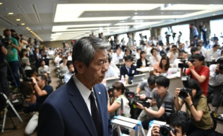 Tokyo (AFP). Japon: démission du patron de Toshiba, impliqué dans un vaste scandale comptable