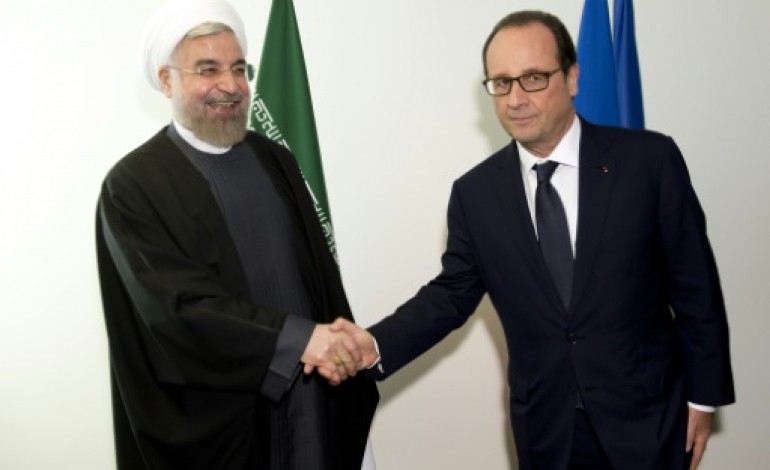 Paris (AFP). François Hollande s'est entretenu avec le président iranien Hassan Rohani