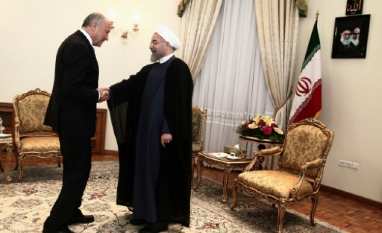 Téhéran (AFP). Fabius à Téhéran, la France et l'Iran scellent leur réconciliation