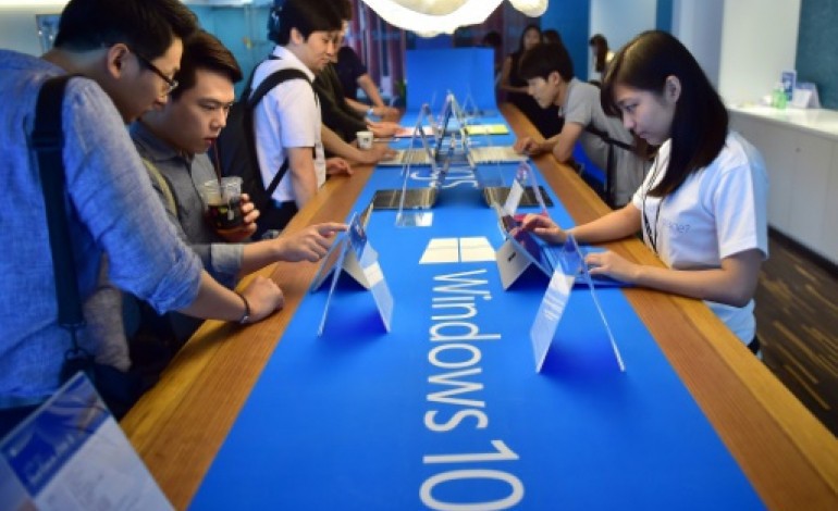 Paris (AFP). Le déploiement de Windows 10 se passe bien selon Microsoft