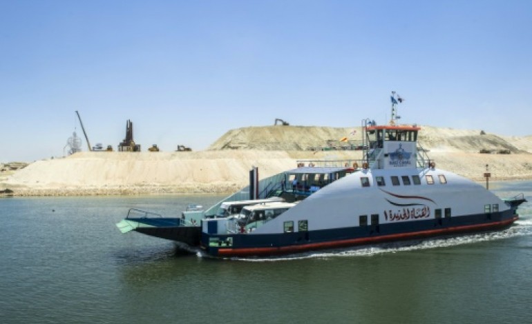Ismailia (Egypte) (AFP). Egypte: la seconde voie du canal de Suez prête à la navigation