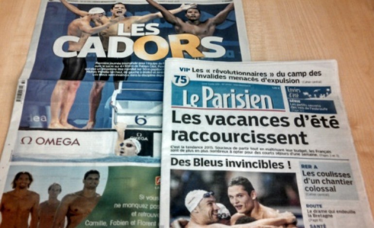 Paris (AFP). Natation: les quatre fantastiques ont marché sur l'eau