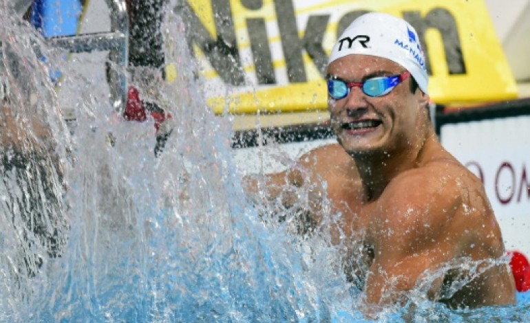 Kazan (Russie) (AFP). Natation: Florent Manaudou champion du monde sur 50 m nage libre