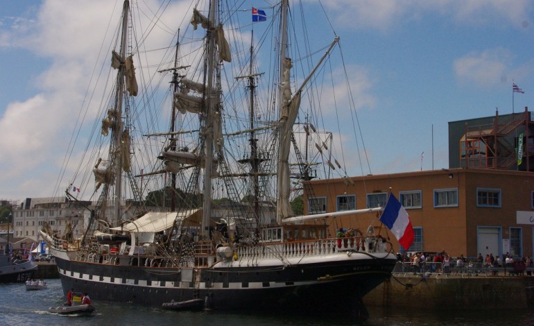 Le trois-mâts Belem à Cherbourg