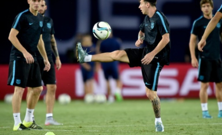 Tbilissi (AFP). Supercoupe d'Europe: le Barça lance sa chasse au sextuplé sans Neymar