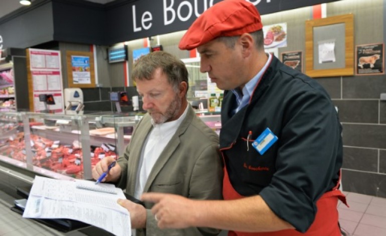 Neuville-aux-Bois (France) (AFP). Porc: contrôles de l'étiquetage des viandes dans un Magasin U du Loiret et aucune anomalie relevée
