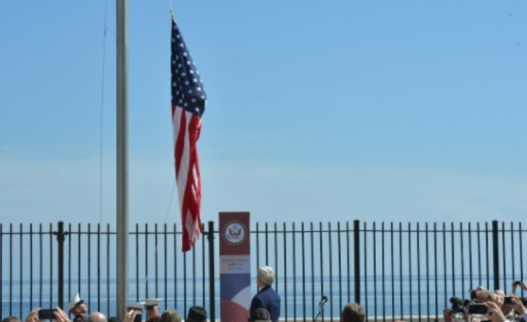 La Havane (AFP). Le drapeau américain flotte à nouveau sur La Havane