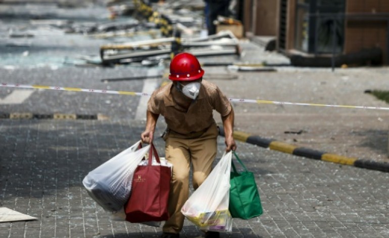 Tianjin (Chine) (AFP). Tianjin: le site de l'explosion renfermait des centaines de tonnes de cyanure 
