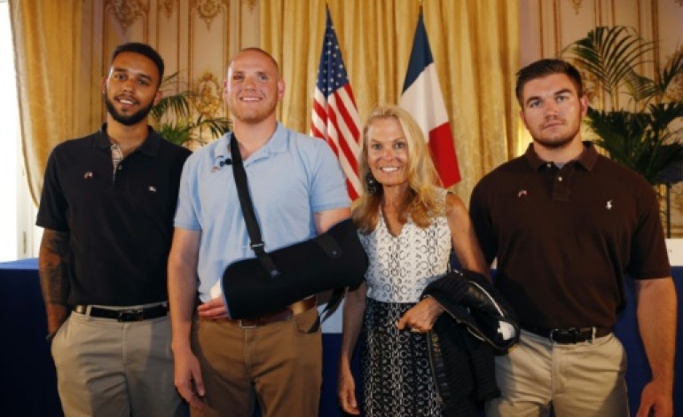 Paris (AFP). Thalys: Légion d'honneur pour 3 Américains