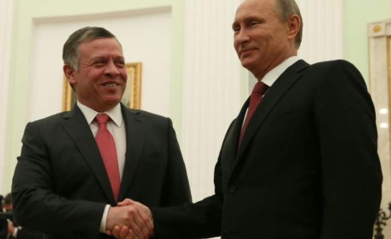 Moscou (AFP). Poutine reçoit le roi de Jordanie et le prince héritier d'Abou Dhabi
