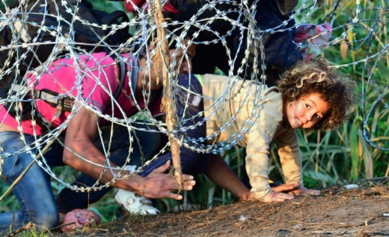 Röszke (Hongrie) (AFP). Migrants: nouveau record avec 3.241 arrivées en Hongrie