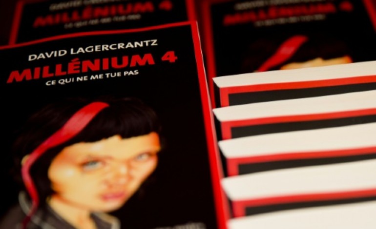 Paris (AFP). David Lagercrantz, le nouvel auteur de Millenium présente son livre au public parisien 