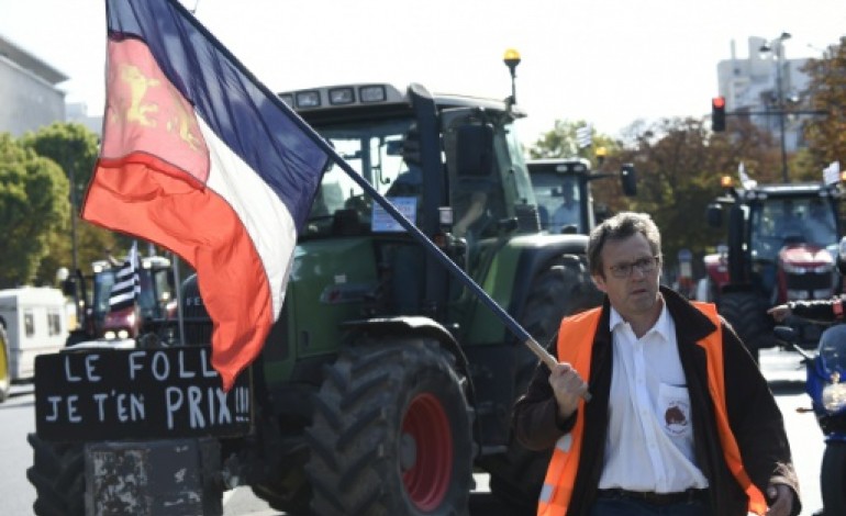 Paris (AFP). Des milliers d'agriculteurs à Paris pour exprimer leur désarroi