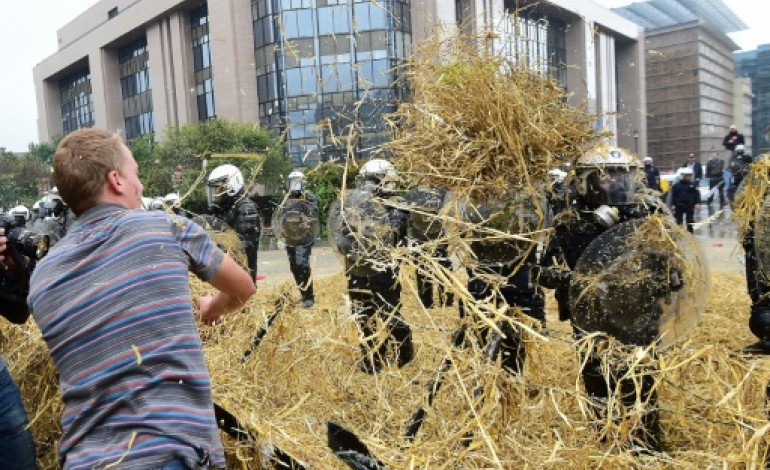 Bruxelles (AFP). Les agriculteurs européens font entendre leur colère à Bruxelles 