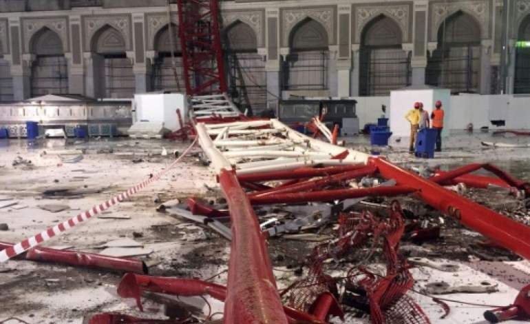 Ryad (AFP). Drame à La Mecque, au moins 107 morts dans la chute d'une grue sur la Grande Mosquée