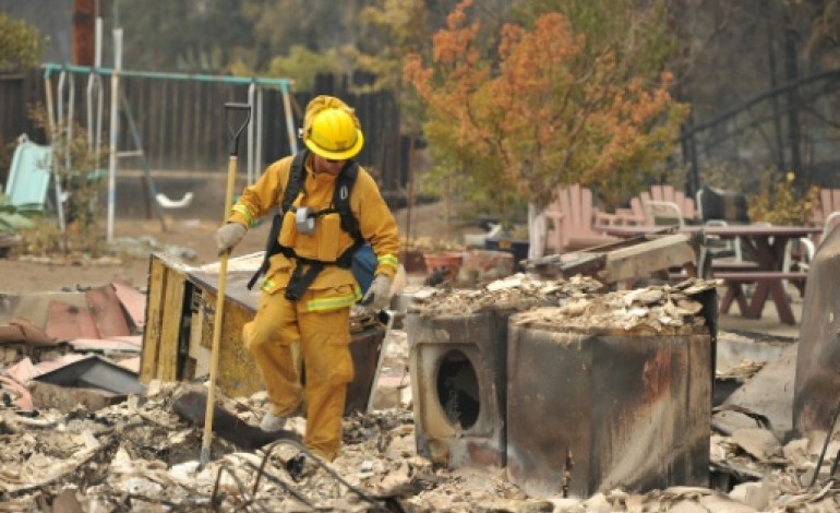 San Andreas (Etats-Unis) (AFP). Incendies en Californie: un mort et des milliers d'hectares brûlés