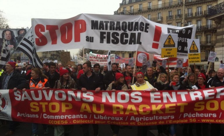 Révolte fiscale contre le RSI : artisans commerçants TPE se préparent pour une grande manifestation à Paris