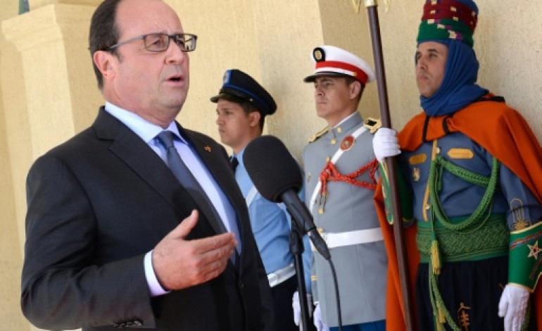 Tanger (Maroc) (AFP). Visite d'amitié de François Hollande au Maroc après une période difficile